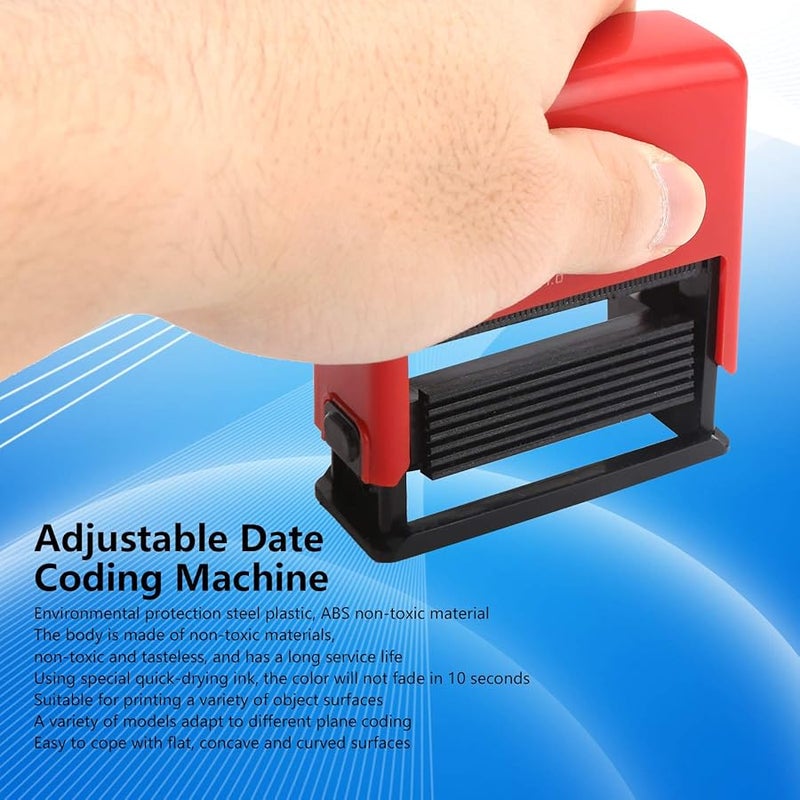 آلة ترميز التاريخ القابلة للتعديل يدويًا - طابعة حبر محمولة للطباعة السريعة الجفاف لتواريخ الانتهاء - Image 2